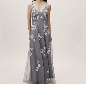 BHLDN bethany dress hydrangea